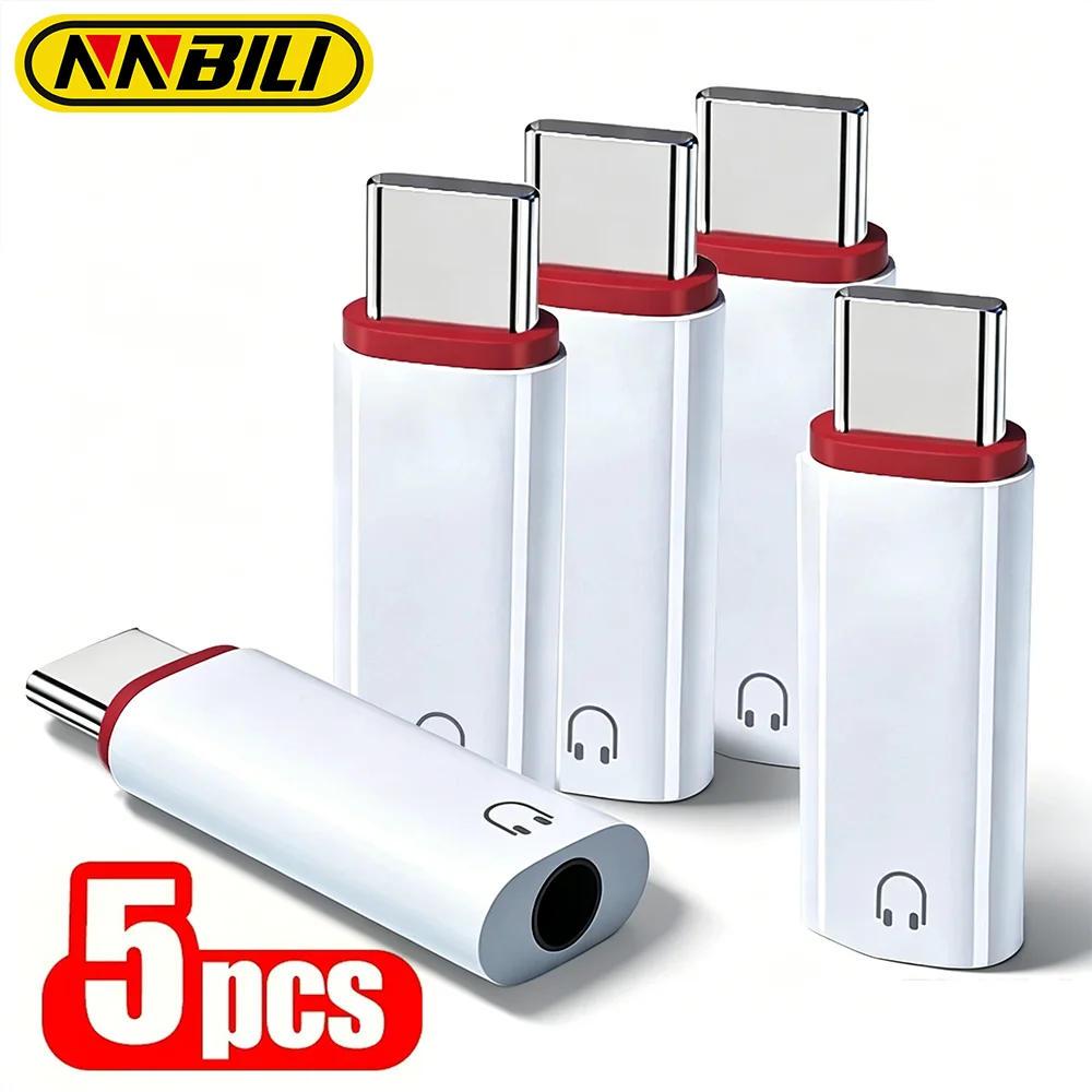 1/5pcs 3.5mm Female to TypeC Male Adapter For Samsung For Xiaomi Redmi Huawei Wired Headset Converter Earphone Audio AUX Adapter
1/5pcs 3.5mm Female to TypeC Male Adapter For Samsung For Xiaomi Redmi Huawei Wired Headset Converter Earphone Audio AUX Adapter