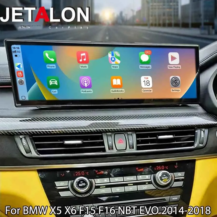 14.9inch For BMW X5 X6 F15 F16 NBT EVO 2014-2018 Car Navigation Multimedia Player Head Unit Stereo Audio Android Auto Carplay
14.9inch For BMW X5 X6 F15 F16 NBT EVO 2014-2018 Car Navigation Multimedia Player Head Unit Stereo Audio Android Auto Carplay
