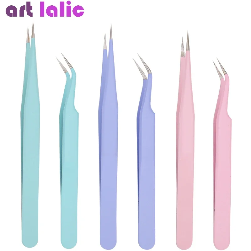 Candy Color Stainless Steel Nail Art Tweezers Straight And Curved Tips Rhinestone Nipper Eyelash Picking Clip for Makeup
Candy Color Stainless Steel Nail Art Tweezers Straight And Curved Tips Rhinestone Nipper Eyelash Picking Clip for Makeup