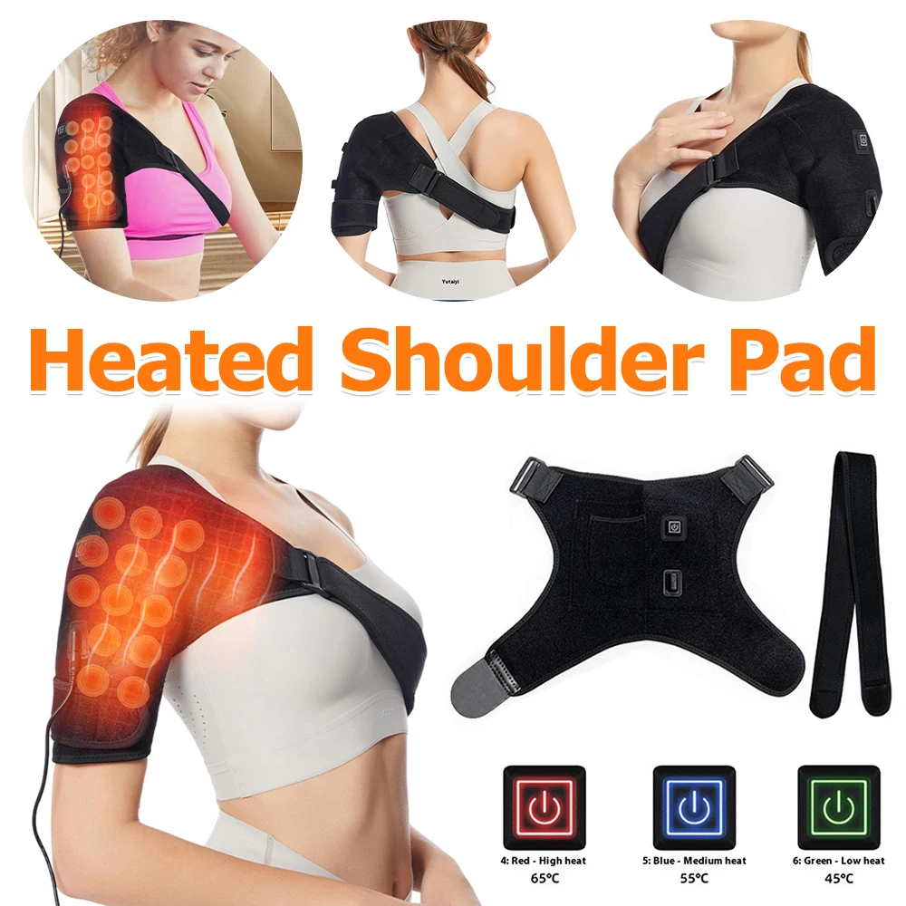 Heated Shoulder Pad 3 Heating Settings Portable Shoulder Support Heat Pad Heating Electric Shoulder Wrap for Men and Women
Heated Shoulder Pad 3 Heating Settings Portable Shoulder Support Heat Pad Heating Electric Shoulder Wrap for Men and Women