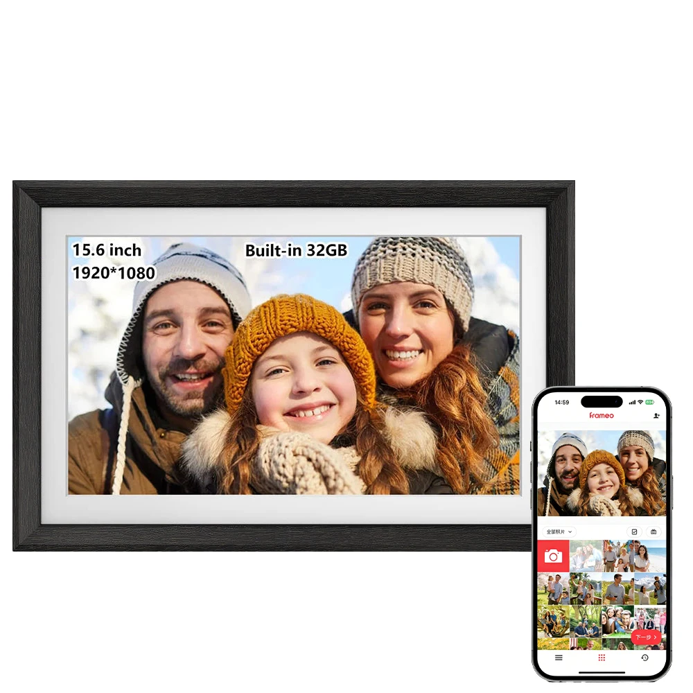 Ideal For Parents 15.6 Inch Wooden Marco De Fotos Digital WiFi Smart Frame 16:9 Digital Album With USB MP3 MP4
Ideal For Parents 15.6 Inch Wooden Marco De Fotos Digital WiFi Smart Frame 16:9 Digital Album With USB MP3 MP4