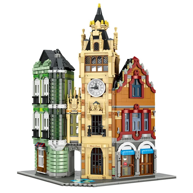 Creative Large Architecture City Street View Building Block Clock Tower Square Model Bricks Construction Toys For Gifts
Creative Large Architecture City Street View Building Block Clock Tower Square Model Bricks Construction Toys For Gifts