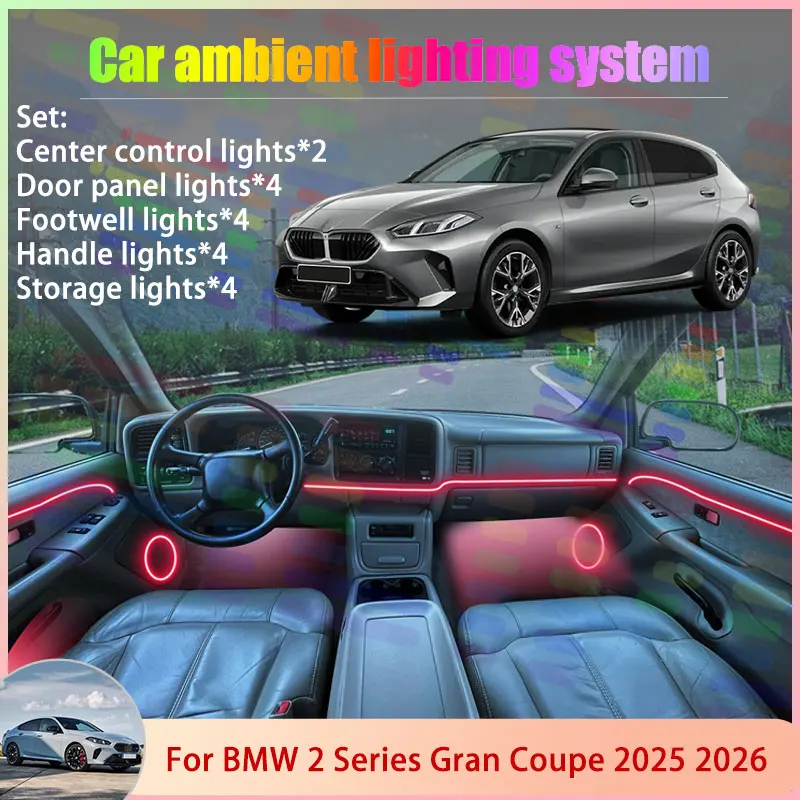 For BMW 2 Series Gran Coupe MK2 F74 F78 2025 2026 2/18 in 1 Car Atmosphere Light Lamp RGB Shade Ensemble Streamer Atmosphere Set
For BMW 2 Series Gran Coupe MK2 F74 F78 2025 2026 2/18 in 1 Car Atmosphere Light Lamp RGB Shade Ensemble Streamer Atmosphere Set