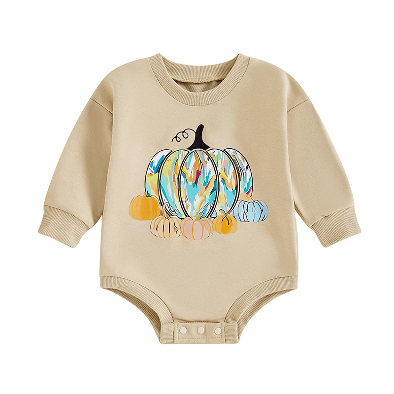 Motlapol Halloween Baby Boy Girl Outfit Pumpkin Ghost Long Sleeve Crewneck Bubble Romper Infant Cute Fall Sweatshirt Bodysuit
Motlapol Halloween Baby Boy Girl Outfit Pumpkin Ghost Long Sleeve Crewneck Bubble Romper Infant Cute Fall Sweatshirt Bodysuit