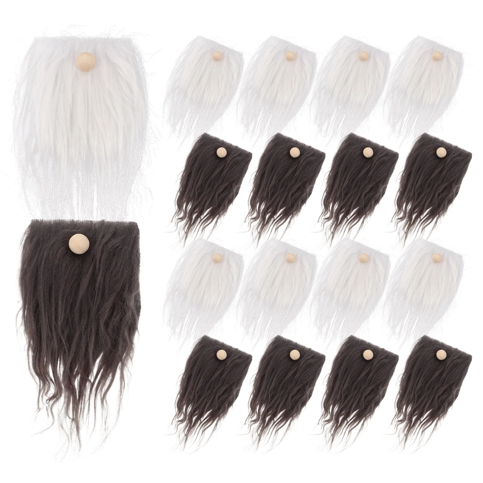 24Sets Gnome Crafting Supplies Realistic Shaggy Fake Beards with Wooden Balls for Christmas DIY Decoration Kits
24Sets Gnome Crafting Supplies Realistic Shaggy Fake Beards with Wooden Balls for Christmas DIY Decoration Kits