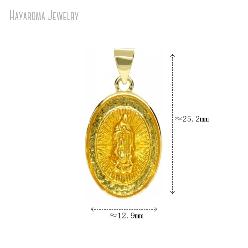 5Pcs Jewelry Pendant Copper Wholesale Metal Geometric Oval Our Lady Of Guadalupe Gold Color Charms
5Pcs Jewelry Pendant Copper Wholesale Metal Geometric Oval Our Lady Of Guadalupe Gold Color Charms