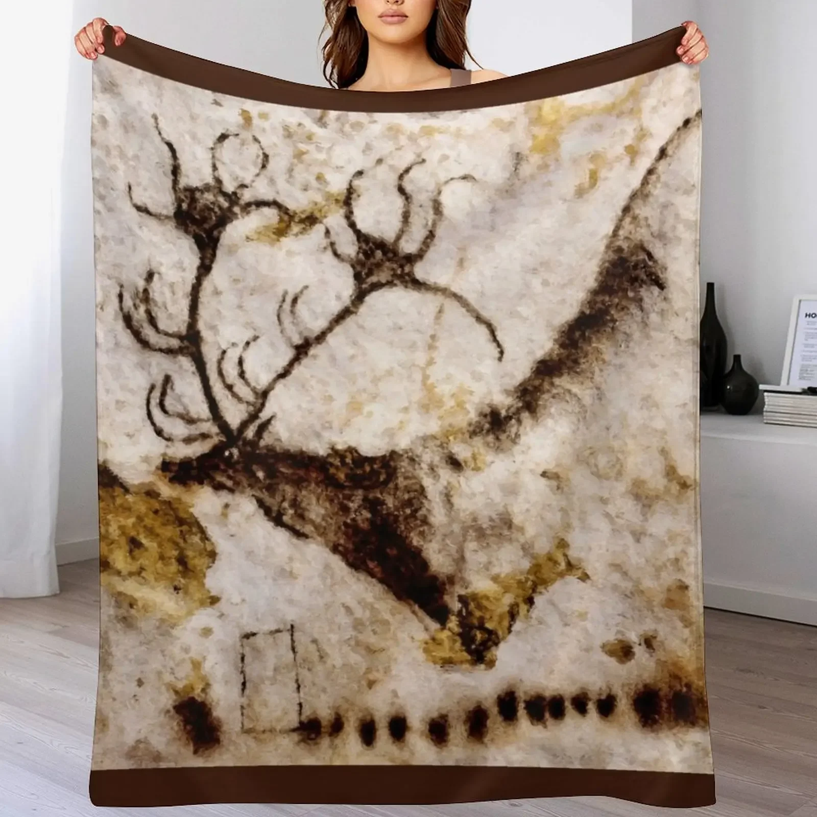 Lascaux Megaceros Deer 2 Throw Blanket Soft warm winter Decoratives Furry Blankets 
Lascaux Megaceros Deer 2 Throw Blanket Soft warm winter Decoratives Furry Blankets