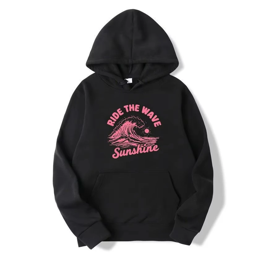 Wave and Sunshine Print Hoodie Men Women Black Casual Streetwear Sweatshirt Retro Surf Style Unisex Pullover Hoodies
Wave and Sunshine Print Hoodie Men Women Black Casual Streetwear Sweatshirt Retro Surf Style Unisex Pullover Hoodies