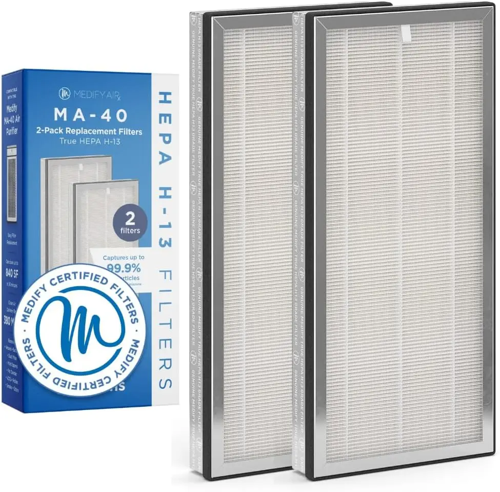 3-in-1 Replacement Filter for Air Purifier, HEPA H13 & Activated Carbon, 2-Pack
3-in-1 Replacement Filter for Air Purifier, HEPA H13 & Activated Carbon, 2-Pack