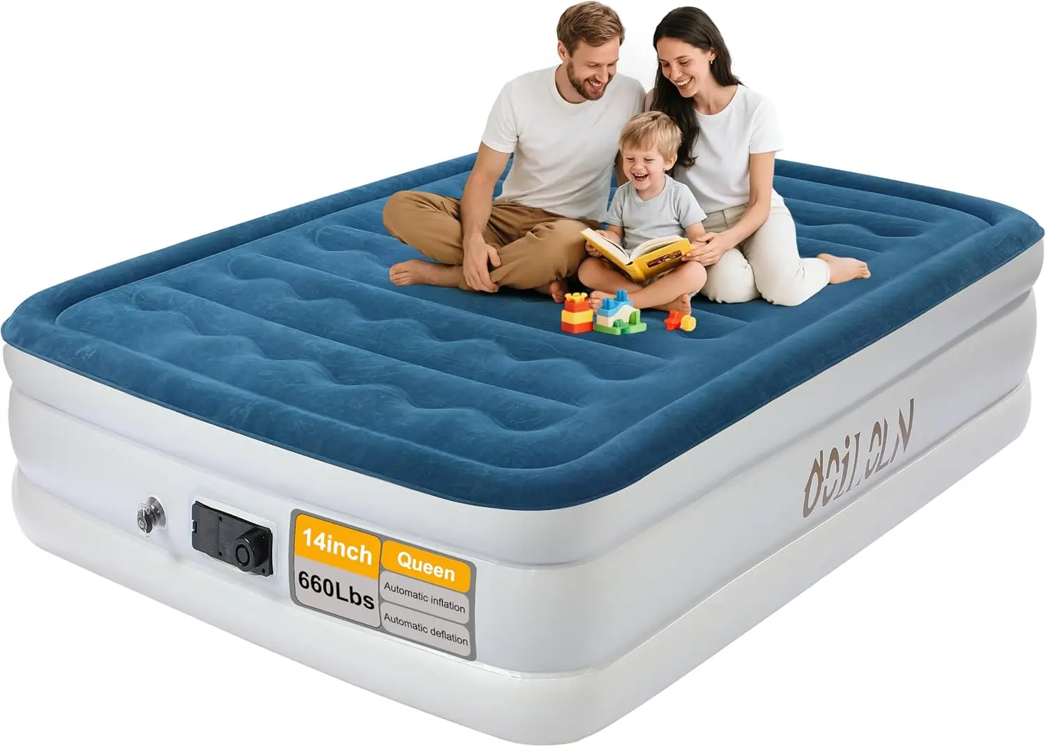 14-Inch Queen Air Mattress with Built-in Pump, Portable Inflatable Bed for Guests, Camping & Home Use, Supports Up to 660 lbs
14-Inch Queen Air Mattress with Built-in Pump, Portable Inflatable Bed for Guests, Camping & Home Use, Supports Up to 660 lbs