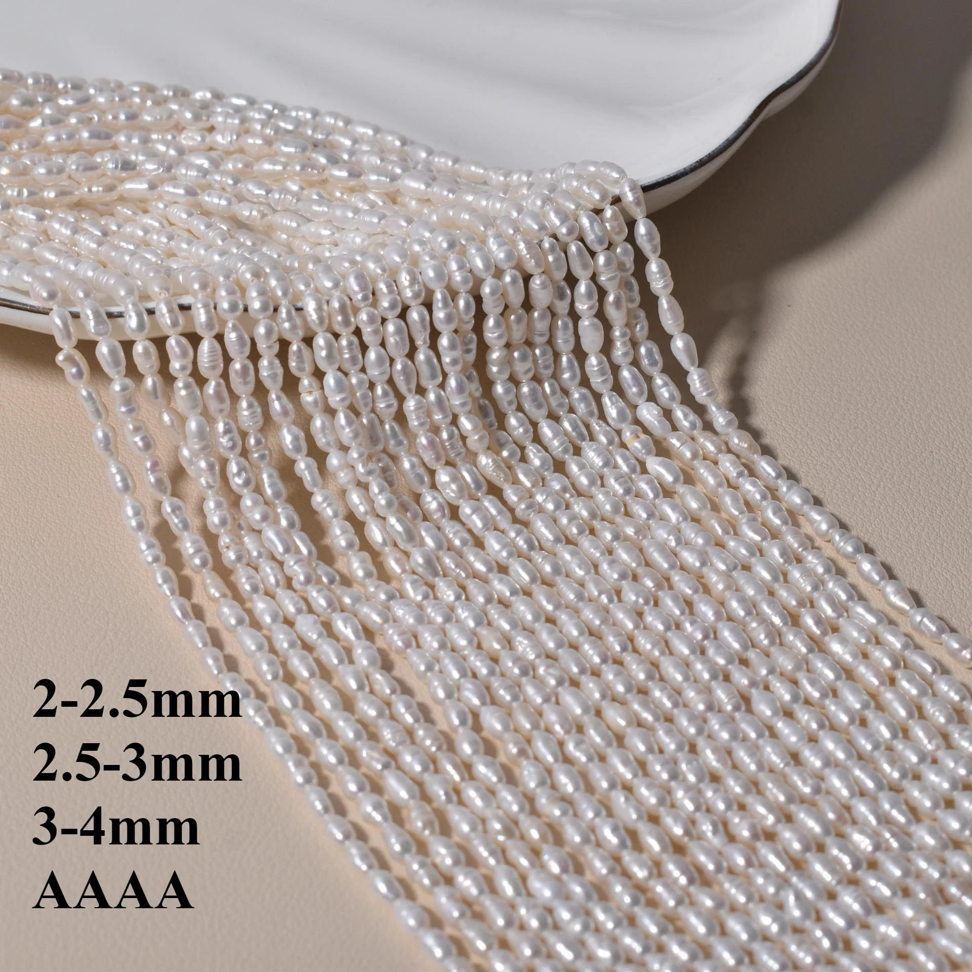 3-4mm 4A Pristine Spotless Natural Freshwater Rice Glassy White Pearl Bead Women Jewelry Make DIY Necklace Bracelet Accessories
3-4mm 4A Pristine Spotless Natural Freshwater Rice Glassy White Pearl Bead Women Jewelry Make DIY Necklace Bracelet Accessories