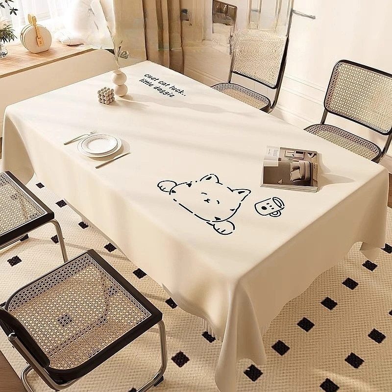 Cream Style Faux Leather Tablecloth Waterproof Oil Proof Non Wipe Light Luxury High End Atmosphere Rectangular Desk Cover Gift
Cream Style Faux Leather Tablecloth Waterproof Oil Proof Non Wipe Light Luxury High End Atmosphere Rectangular Desk Cover Gift