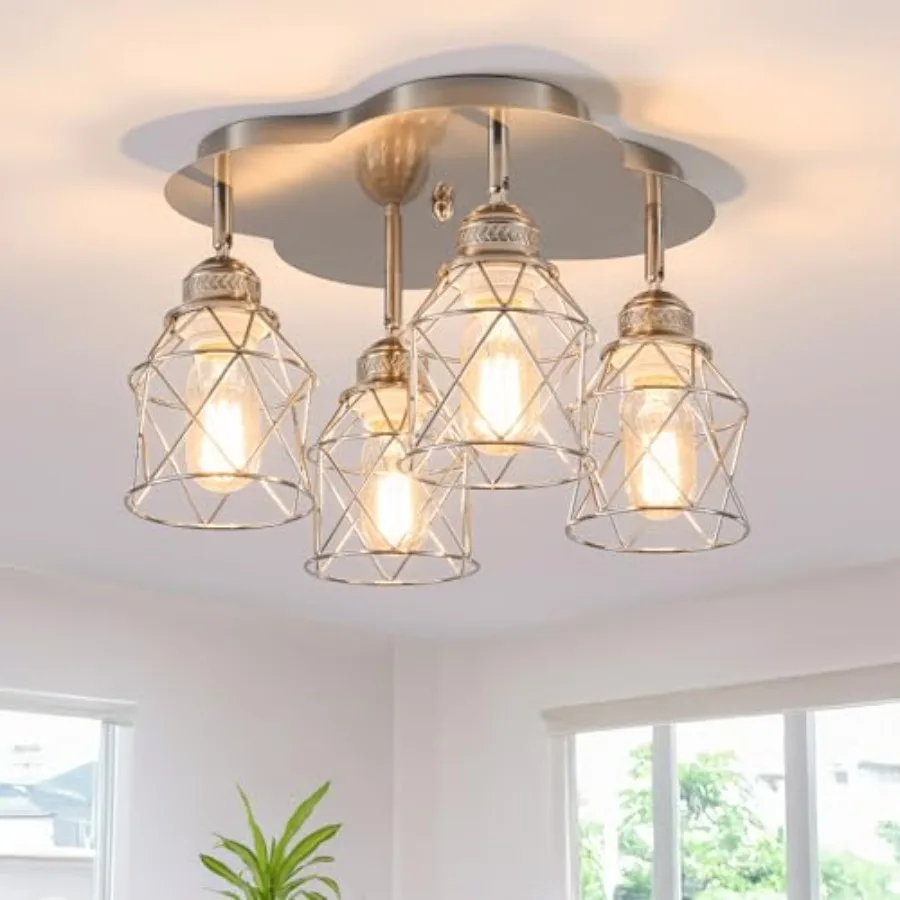 s Kitchen Light Fixtures Ceiling Mount Adjustable Multi-Directional Flush Mount Ceiling Light Vintage Metal Cage Farmhouse Lamp
s Kitchen Light Fixtures Ceiling Mount Adjustable Multi-Directional Flush Mount Ceiling Light Vintage Metal Cage Farmhouse Lamp
