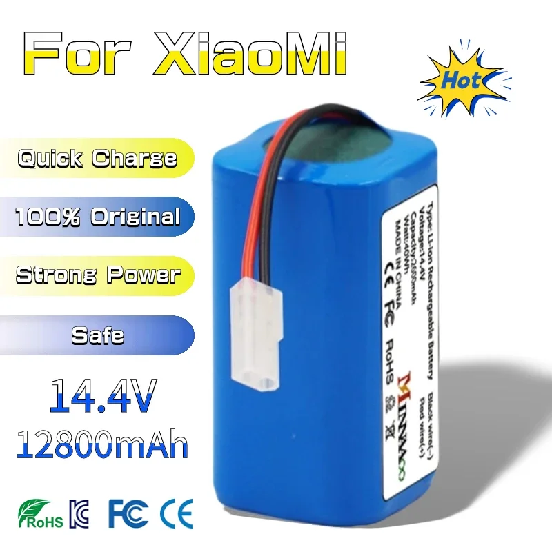 Original Replacement Battery H18650CH-4S1P For Xiaomi Mijia Mi Sweeping Mopping Robot Vacuum Cleaner G1 3500mAh
Original Replacement Battery H18650CH-4S1P For Xiaomi Mijia Mi Sweeping Mopping Robot Vacuum Cleaner G1 3500mAh