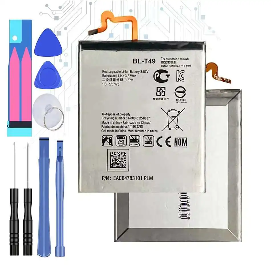 Для LG K510 K51S LM-K410BMW LM-K510BMW LM-K510HM Легкий аккумулятор мобильного телефона BL-T49 4000 мАч
Для LG K510 K51S LM-K410BMW LM-K510BMW LM-K510HM Легкий аккумулятор мобильного телефона BL-T49 4000 мАч