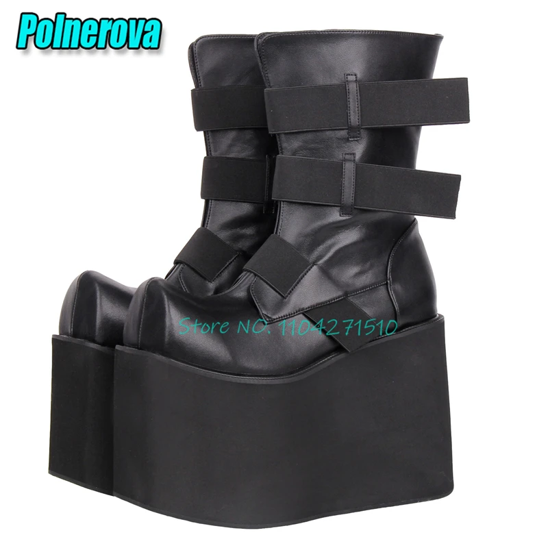 Punk Platform Mid Top Boots Niche Design Upturned Toe Thick Soled Height Increasing Short Boots Spring Autumn New Women's Shoes
Punk Platform Mid Top Boots Niche Design Upturned Toe Thick Soled Height Increasing Short Boots Spring Autumn New Women's Shoes