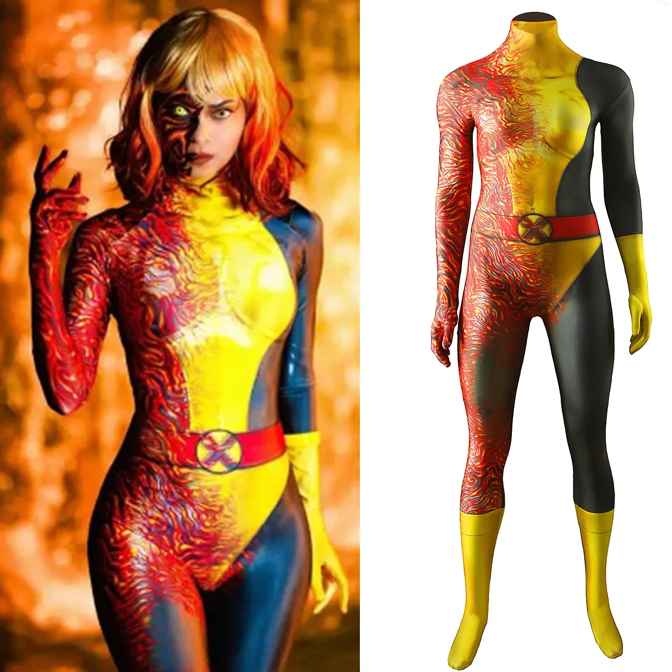 Комбинезон X-Men Phoenix, костюм для косплея, боди, костюм на Хэллоуин, вечерние костюмы для выступлений для взрослых и детей
Комбинезон X-Men Phoenix, костюм для косплея, боди, костюм на Хэллоуин, вечерние костюмы для выступлений для взрослых и детей