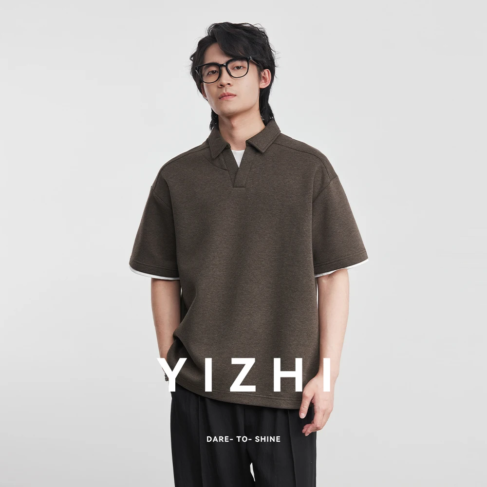 Fashion Men's Heavy Duty Fake Two-Piece Short-Sleeved Polo Shirt 2026 Spring Summer Retro Lapel Loose Top Size M-4XL
Fashion Men's Heavy Duty Fake Two-Piece Short-Sleeved Polo Shirt 2026 Spring Summer Retro Lapel Loose Top Size M-4XL