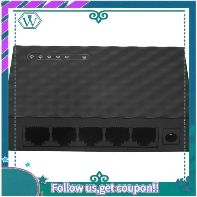 Upgraded 5-Port Network Switch 4-Wire RJ45 Gigabit Ethernet 1000Mbps Splitter Travel Lan Switch Hub For PC Desktop EU Plug
Upgraded 5-Port Network Switch 4-Wire RJ45 Gigabit Ethernet 1000Mbps Splitter Travel Lan Switch Hub For PC Desktop EU Plug