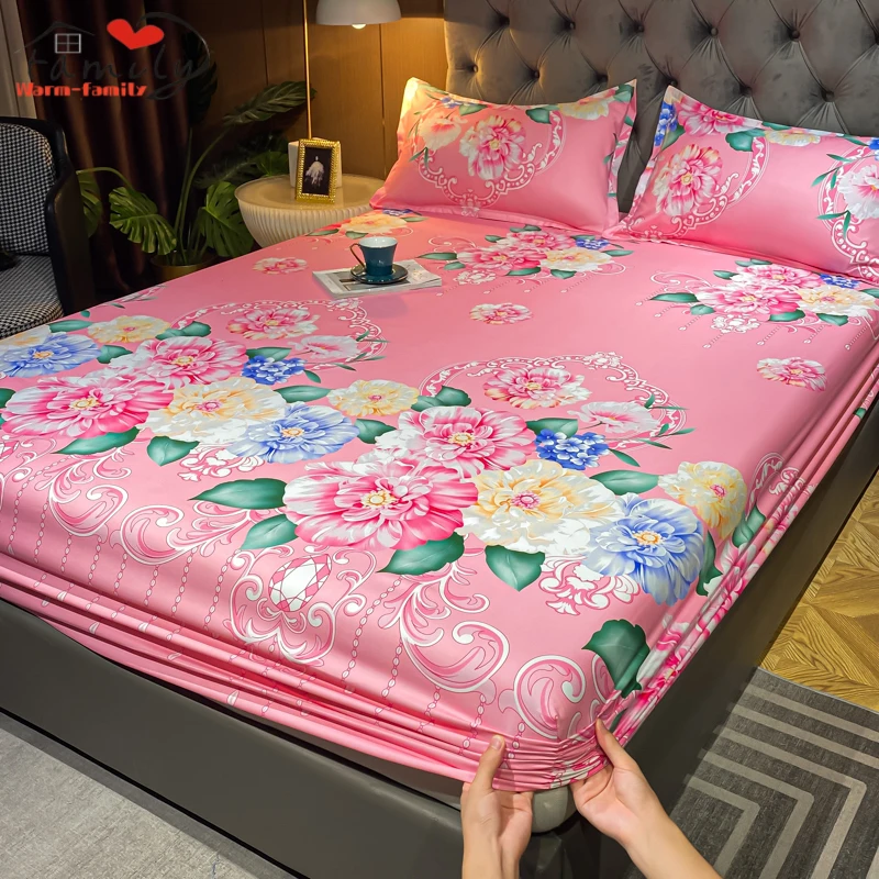 Skin Friendly Polyester Fitted Bed Sheet Quilted Mattress Cover Adjustable Anti Mite Single Double Bed Queen King Size Sheet 1pc
Skin Friendly Polyester Fitted Bed Sheet Quilted Mattress Cover Adjustable Anti Mite Single Double Bed Queen King Size Sheet 1pc