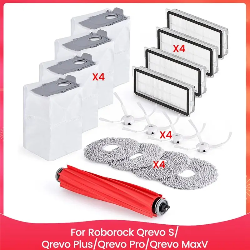 A40Z-Accessories Replacement Kit For Roborock Qrevo S/Qrevo Plus/Qrevo Pro/Qrevo Maxv Robot Vacuum Cleaner Parts
A40Z-Accessories Replacement Kit For Roborock Qrevo S/Qrevo Plus/Qrevo Pro/Qrevo Maxv Robot Vacuum Cleaner Parts