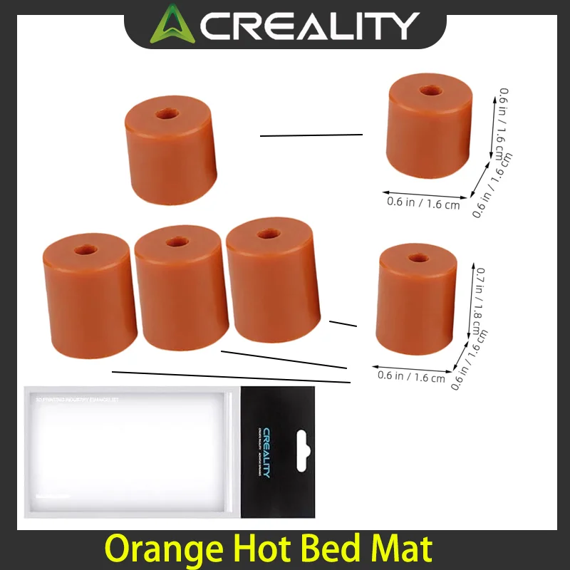 3D Printer Mat Printer Heated Build Parts Hot Bed Easy Install Silicone Mounts Heated Hot Bed Leveling Column Easy Install