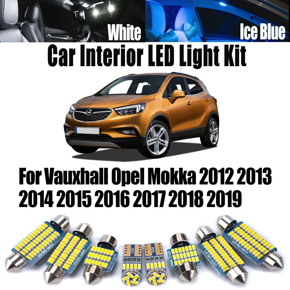 12Pcs Canbus LED Bulbs For Vauxhall Opel Mokka 2012-2015 2016 2017 2018 2019 Car Accessories Interior Map Dome Ceiling Light Kit
12Pcs Canbus LED Bulbs For Vauxhall Opel Mokka 2012-2015 2016 2017 2018 2019 Car Accessories Interior Map Dome Ceiling Light Kit