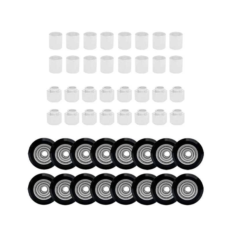 Upgraded 48 PCS 3D Printer POM Pulley Wheel Set with Bearing Included 16 PCS POM Wheel 16 PCS Eccentric Spacer 16 PCS
Upgraded 48 PCS 3D Printer POM Pulley Wheel Set with Bearing Included 16 PCS POM Wheel 16 PCS Eccentric Spacer 16 PCS