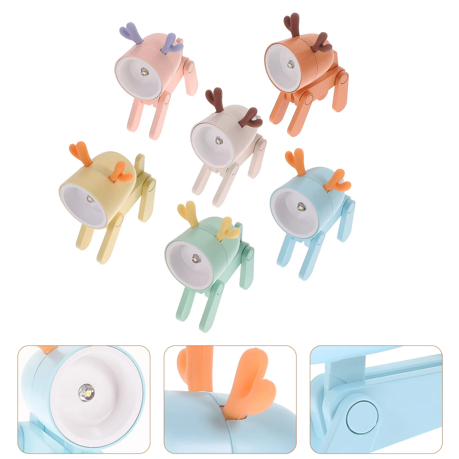 6Pcs Small Deer Night Light Adjustable LED Desk Lamp Phone Holder Room Decor Portable Table Lamp Night Light
6Pcs Small Deer Night Light Adjustable LED Desk Lamp Phone Holder Room Decor Portable Table Lamp Night Light