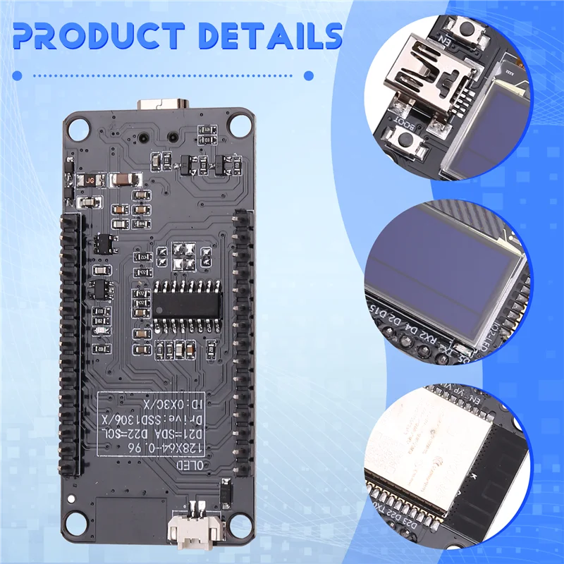 Новый! !ESP32 ESP-WROOM-32 Модуль платы разработки WIFI CH340 с OLED-дисплеем 0,96 для ESP32 OLED
Новый! !ESP32 ESP-WROOM-32 Модуль платы разработки WIFI CH340 с OLED-дисплеем 0,96 для ESP32 OLED