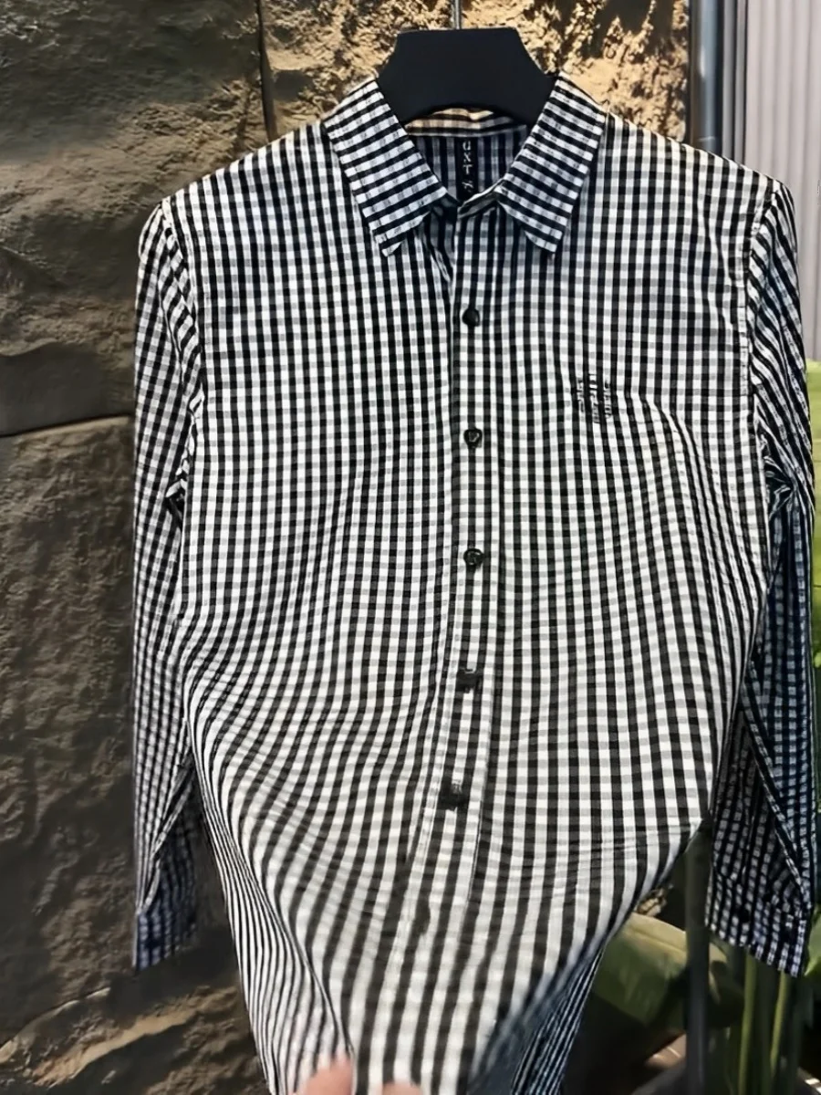 Men's Slim Fit Busin irt Comfortable Plaid Faionable Versatile Spring Autumn Casual Long Sve Dr irt
Men's Slim Fit Busin irt Comfortable Plaid Faionable Versatile Spring Autumn Casual Long Sve Dr irt