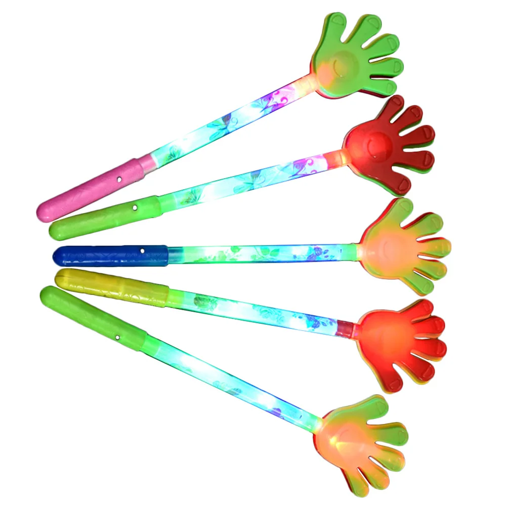 5pcs Luminous Hand Clap Plastic Five-Finger Clap Cheering Prop For Kids Party Concert Wedding Birthday Halloween Thanksgiving
5pcs Luminous Hand Clap Plastic Five-Finger Clap Cheering Prop For Kids Party Concert Wedding Birthday Halloween Thanksgiving