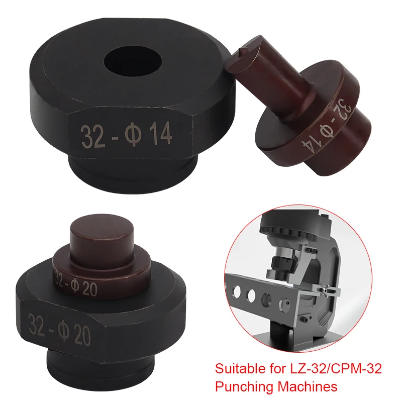 Hydraulic Round Hole Punch Die 6-32mm Electric Cutting Die for CPM-32 LZ-32 Puncher Machine
Hydraulic Round Hole Punch Die 6-32mm Electric Cutting Die for CPM-32 LZ-32 Puncher Machine