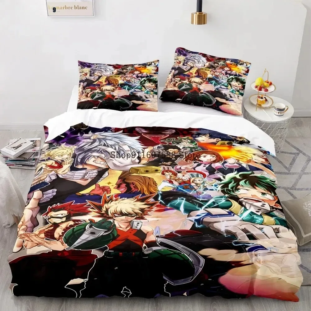 New Anime My Hero Academy Bedding Set Anime Characters Duvet Cover Set 3D Quilt Bed Set Queen King Size Boys Home Textile
New Anime My Hero Academy Bedding Set Anime Characters Duvet Cover Set 3D Quilt Bed Set Queen King Size Boys Home Textile