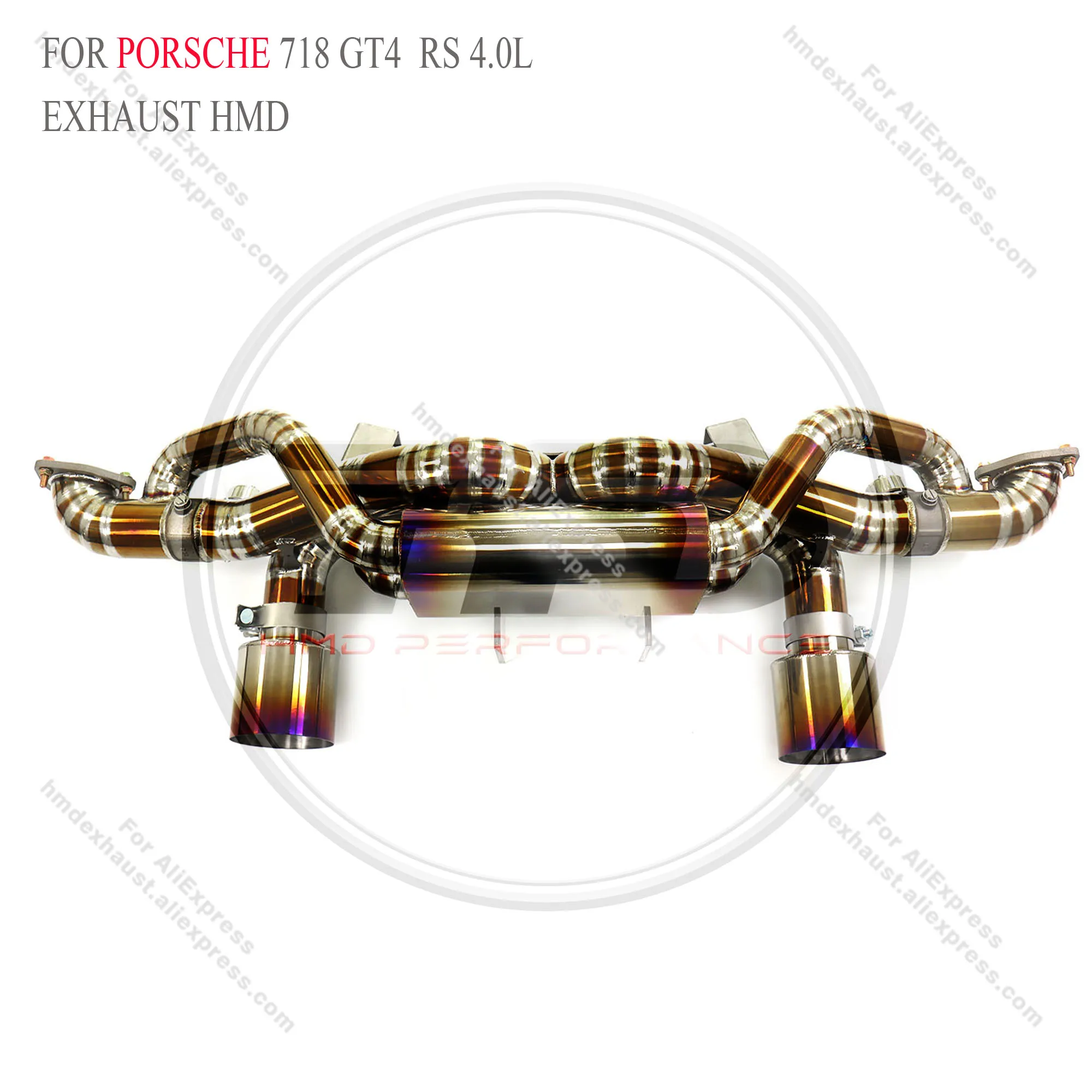 Титановая выхлопная система HMD Performance Catback для Porsche 718 GT4 2020+ 4.0T Глушитель с клапаном 
Титановая выхлопная система HMD Performance Catback для Porsche 718 GT4 2020+ 4.0T Глушитель с клапаном