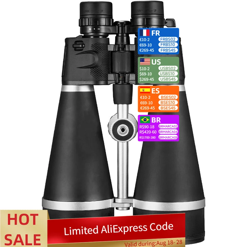 2025 New Zoom Binocular 15-45X80 Professional Astronomical Telescope for Star Watching Hot Selling Classic for Sky Observing
2025 New Zoom Binocular 15-45X80 Professional Astronomical Telescope for Star Watching Hot Selling Classic for Sky Observing