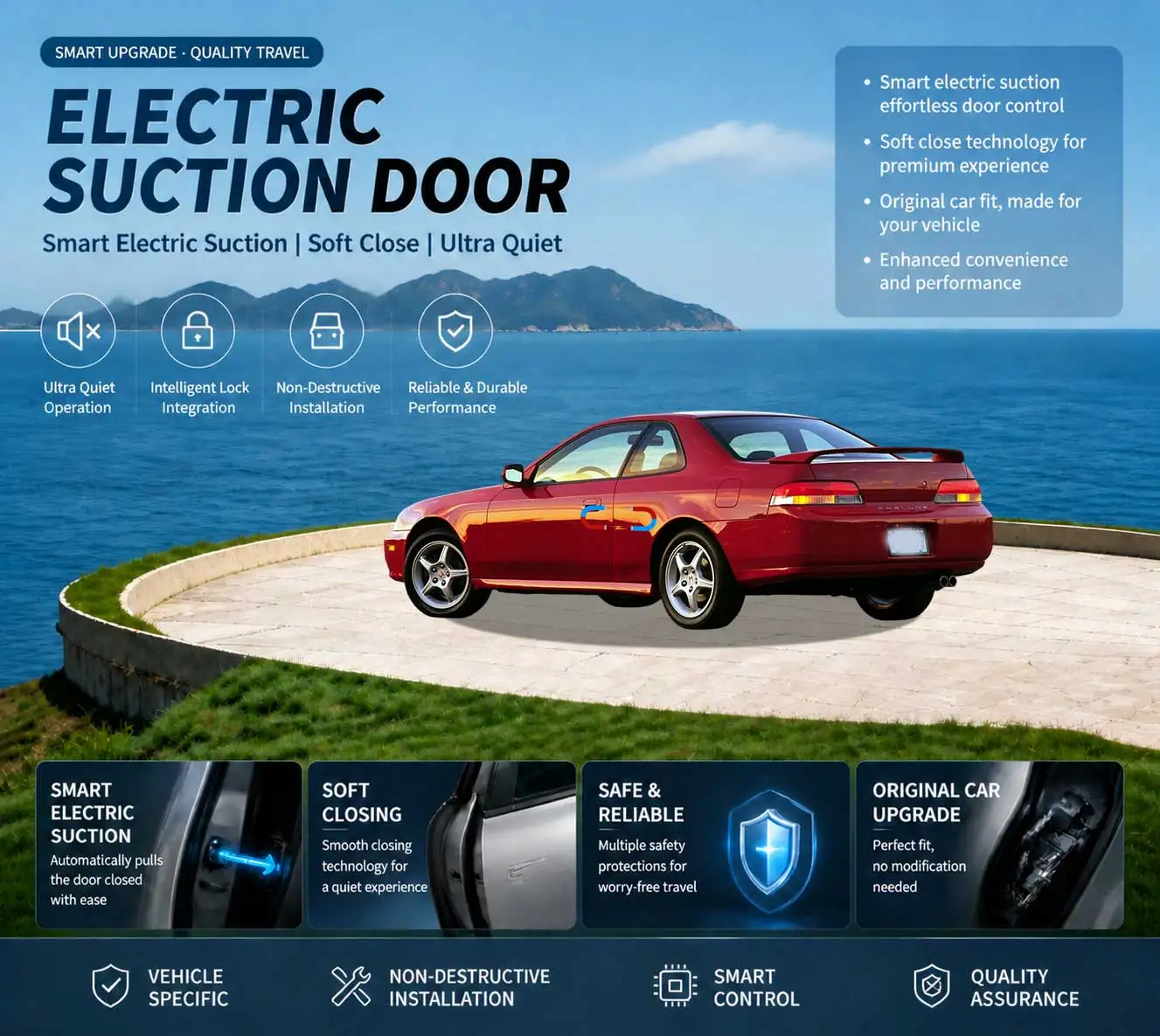Car Specific Car Modification Auto Suction Soft Close Door Modification Parts & Accessories For Honda Prelude Universal Version
Car Specific Car Modification Auto Suction Soft Close Door Modification Parts & Accessories For Honda Prelude Universal Version