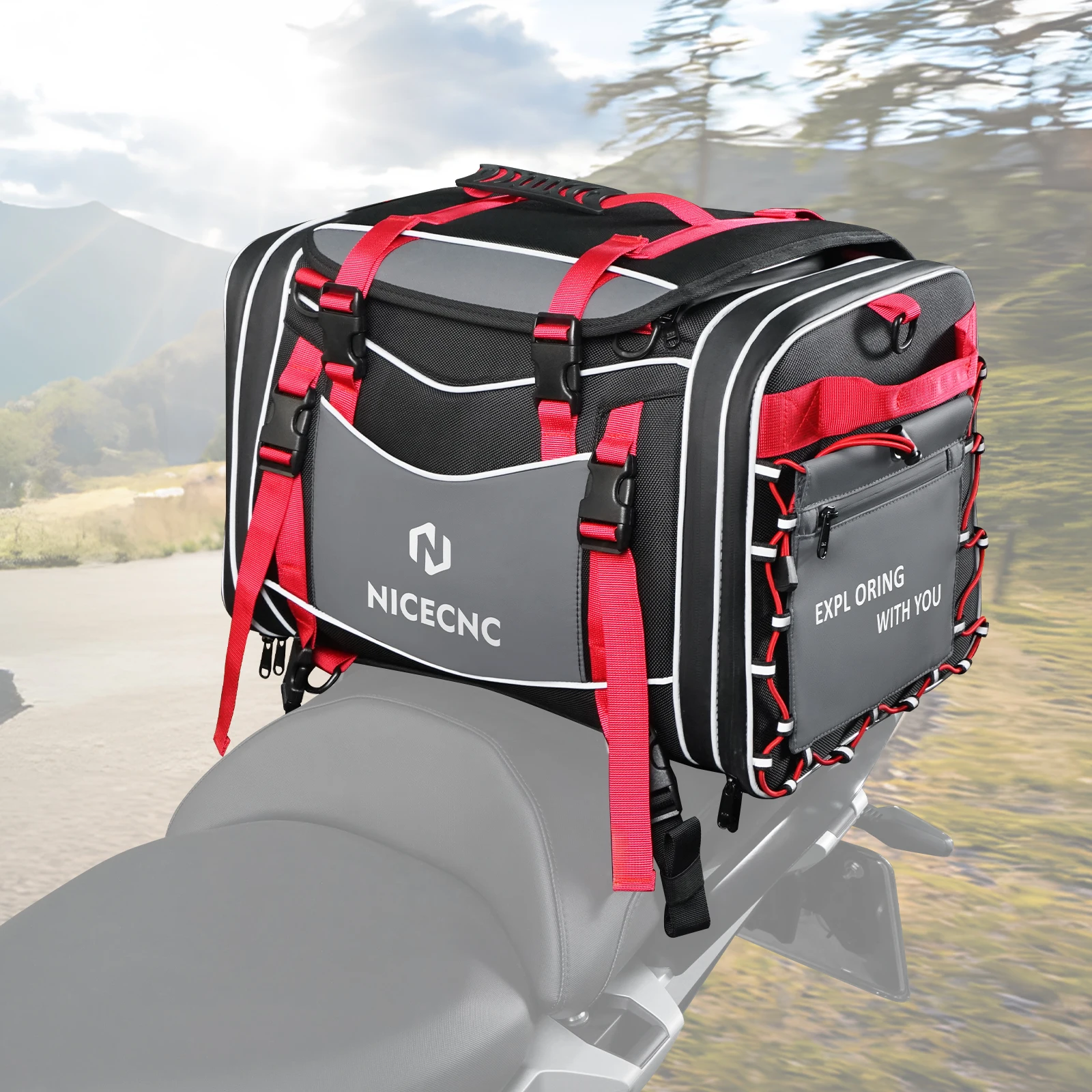 38/53L Motorcycle Top Bag Large Capacity Outing Dual Sport Rear Tail Saddlebag for BMW Ducati Honda Moto Back Seat Storage Case
38/53L Motorcycle Top Bag Large Capacity Outing Dual Sport Rear Tail Saddlebag for BMW Ducati Honda Moto Back Seat Storage Case