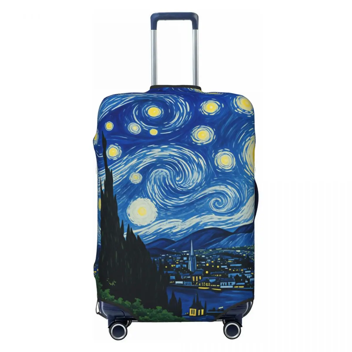Van Gogh Starry Night Lakeside Wild Flower Village Suitcase Cover Holiday Travel Strectch Luggage Supplies Protector
Van Gogh Starry Night Lakeside Wild Flower Village Suitcase Cover Holiday Travel Strectch Luggage Supplies Protector