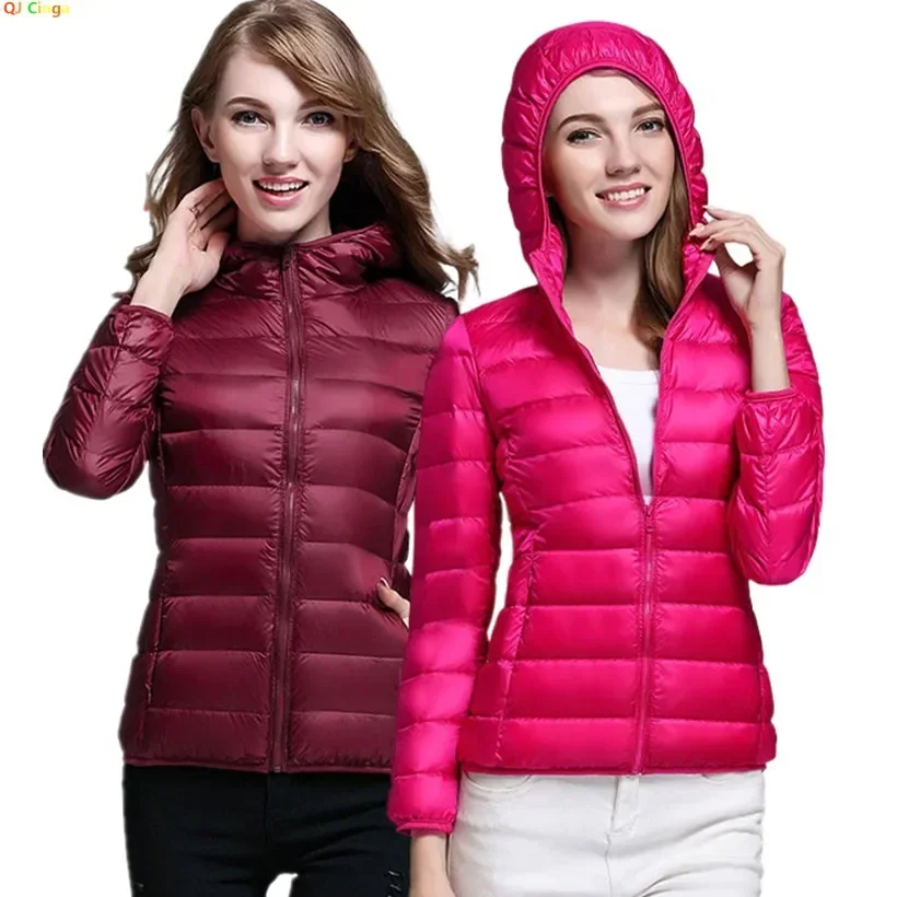 Winter Women's Lightweight Down Hooded Jacket, Available in Blue, Black, Pink, and Red, European Size S-XXL, Women Coat.
Winter Women's Lightweight Down Hooded Jacket, Available in Blue, Black, Pink, and Red, European Size S-XXL, Women Coat.