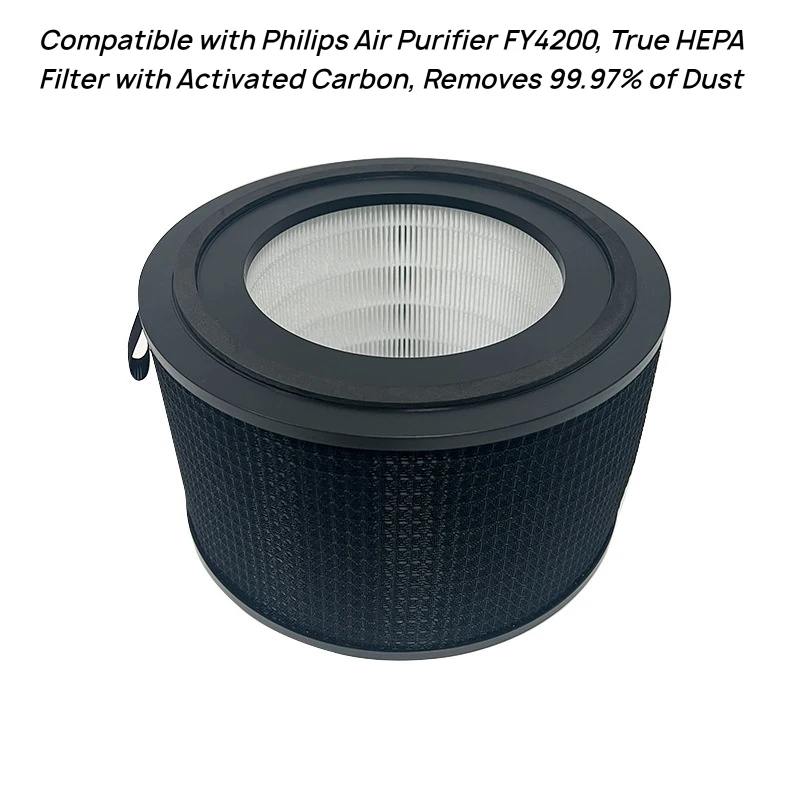 Compatible with Philips Air Purifier FY4200, True HEPA Filter with Activated Carbon, Removes 99.97% of Dust
Compatible with Philips Air Purifier FY4200, True HEPA Filter with Activated Carbon, Removes 99.97% of Dust