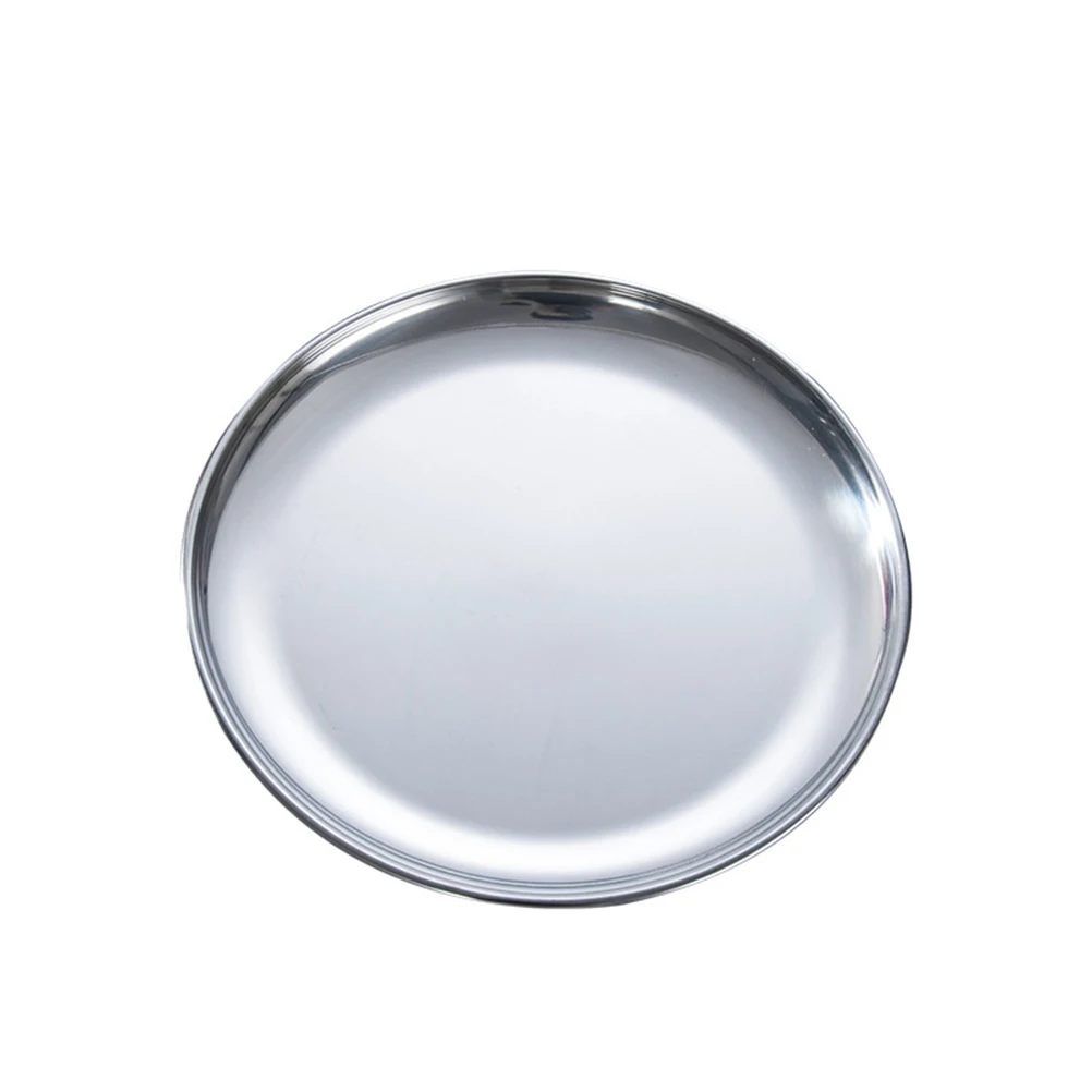 Stainless Steel BBQ Plate Cake Tray Food Dish Multifunctional Kitchen Helper Round Barbecue Plates Home Dining Set
Stainless Steel BBQ Plate Cake Tray Food Dish Multifunctional Kitchen Helper Round Barbecue Plates Home Dining Set