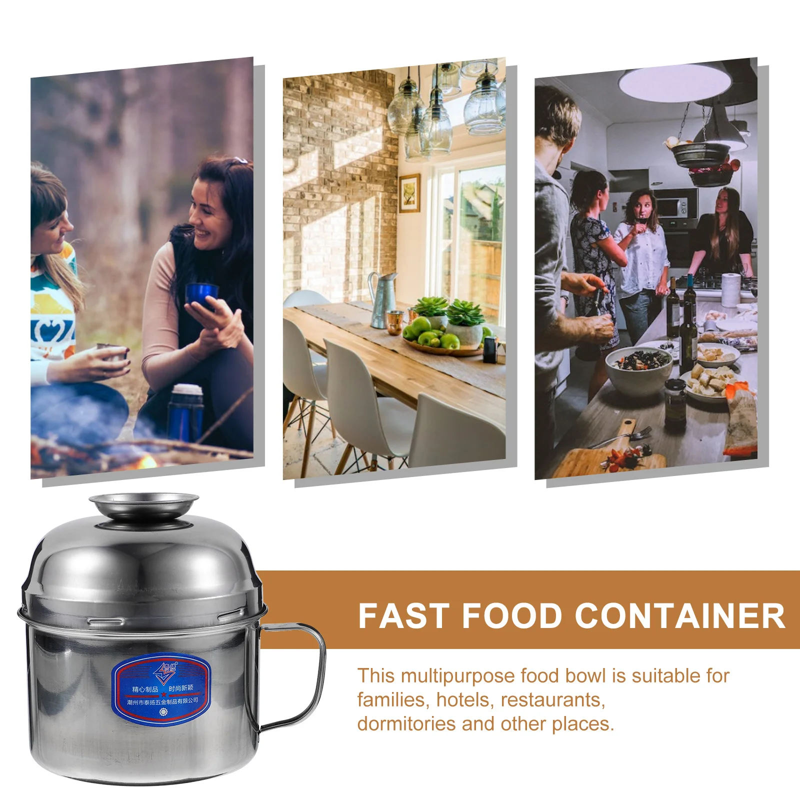 Double-Layer Stainless Steel Fast Food Bowl Portable Compact Instant Rice Bowl Large-Capacity Wear-Resistant Lunch Box
Double-Layer Stainless Steel Fast Food Bowl Portable Compact Instant Rice Bowl Large-Capacity Wear-Resistant Lunch Box