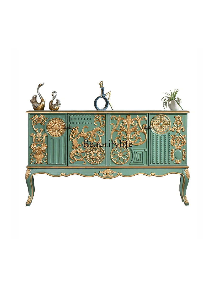 American Country Entrance Cabinet Living Room Vintage Vintage High-End Storage Curio Cabinet
American Country Entrance Cabinet Living Room Vintage Vintage High-End Storage Curio Cabinet