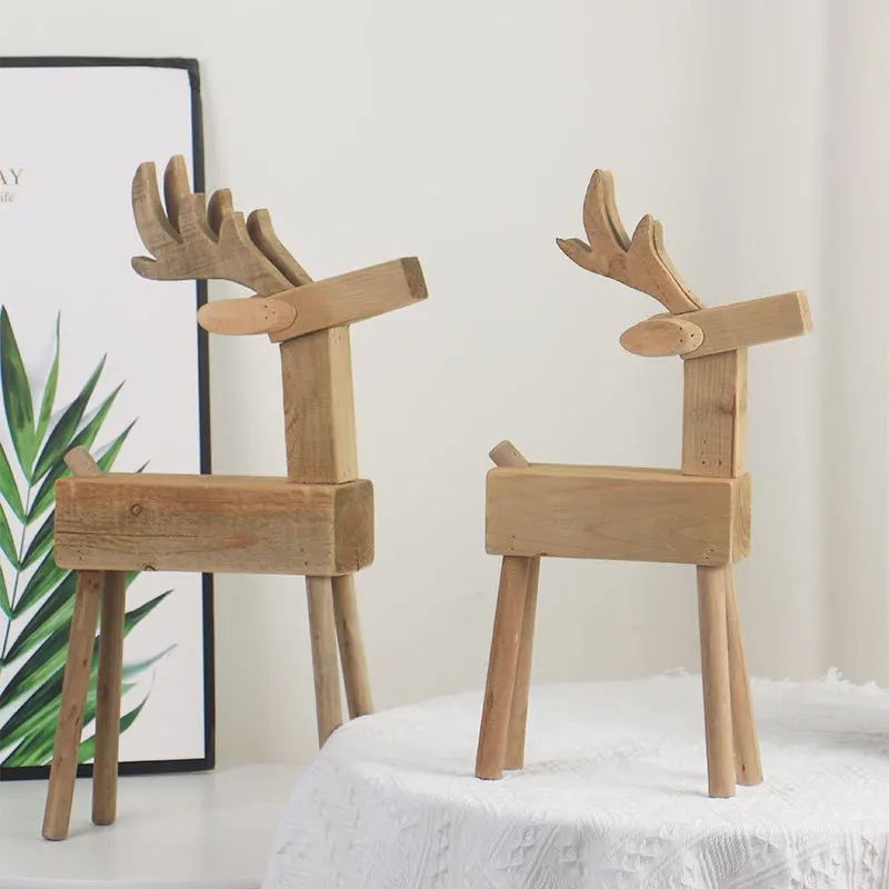 Wooden Home Creative Wooden Simple Elk Decoration Homestay Bookstore Shop Window Display Living Room Home Decoration
Wooden Home Creative Wooden Simple Elk Decoration Homestay Bookstore Shop Window Display Living Room Home Decoration
