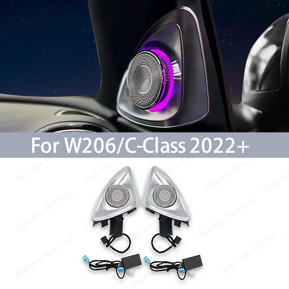 64 Colors 4D Rotation Glow Tweeter Speaker For Mercedes Benz W206 C CLASS Loudspeaker LED Treble Audio Trumpet Horn
64 Colors 4D Rotation Glow Tweeter Speaker For Mercedes Benz W206 C CLASS Loudspeaker LED Treble Audio Trumpet Horn