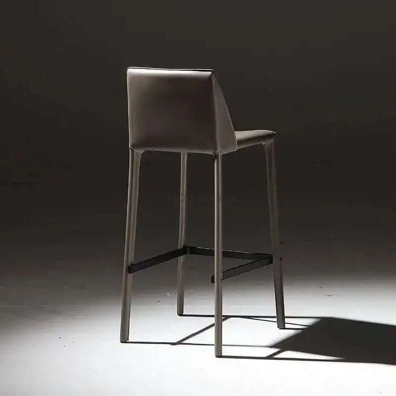 Nordic Luxury Saddle Leather Bar Chairs Modern Designer Bar Furniture Home Back High Bar Chair Living Room Leisure bar stools
Nordic Luxury Saddle Leather Bar Chairs Modern Designer Bar Furniture Home Back High Bar Chair Living Room Leisure bar stools