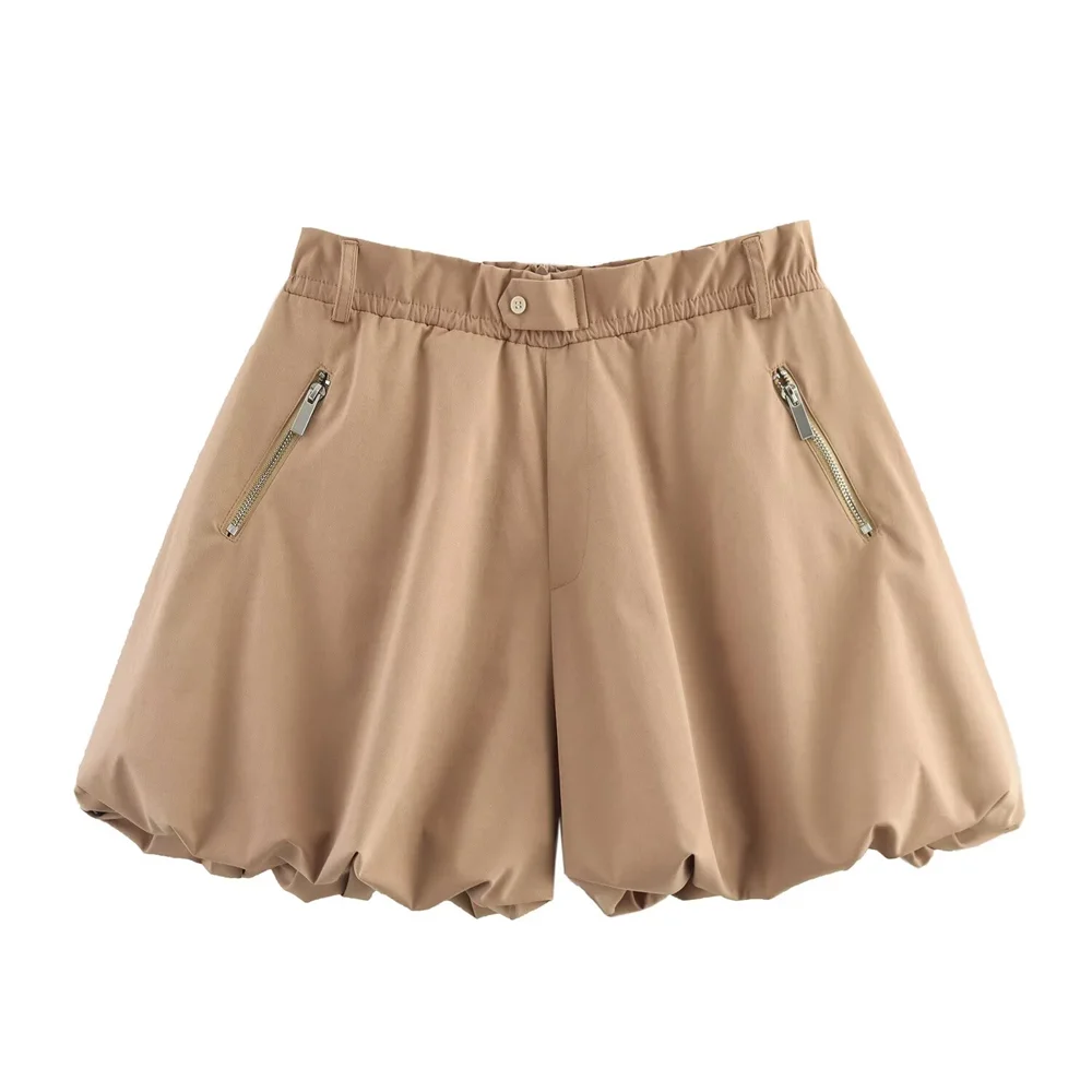 PB&ZA 2025 Women's Beige Puff - Hem Shorts Elastic Waist with Zipper Pockets for a Casual and Trendy Look
PB&ZA 2025 Women's Beige Puff - Hem Shorts Elastic Waist with Zipper Pockets for a Casual and Trendy Look