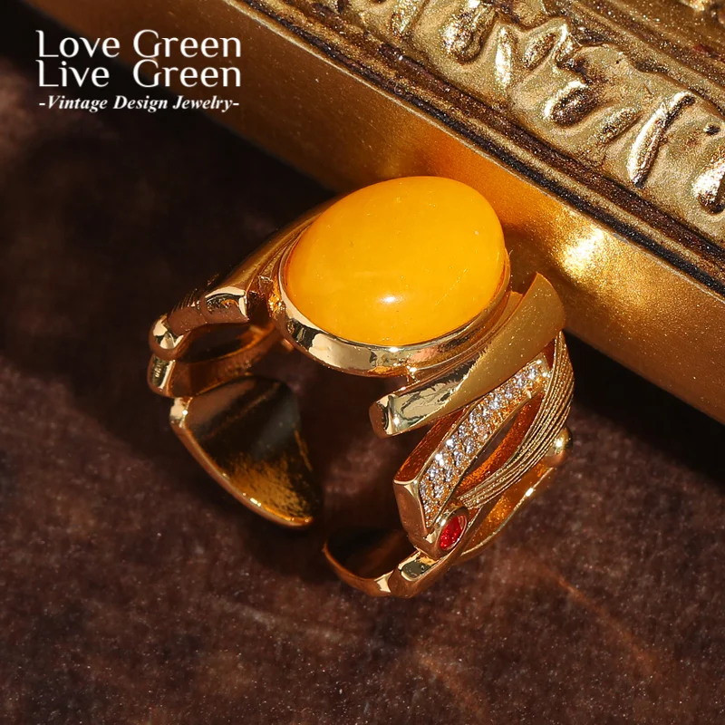 Vintage Yellow Natural Stone Rings Cabochon Geometry For Woman Accessories Quality Luxury Designer Gifts Gold Color New Trends
Vintage Yellow Natural Stone Rings Cabochon Geometry For Woman Accessories Quality Luxury Designer Gifts Gold Color New Trends
