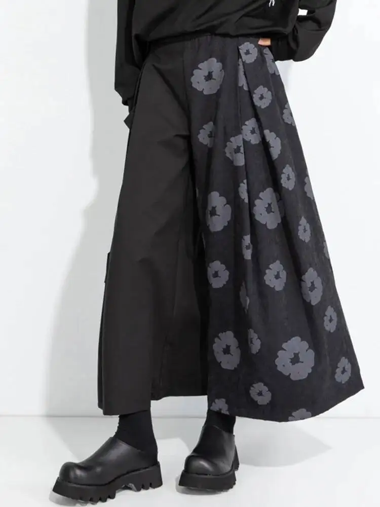 High Elastic Waist Black Printed Color-block Wide Leg Pants New Trousers Women Fashion Tide Spring Autumn
High Elastic Waist Black Printed Color-block Wide Leg Pants New Trousers Women Fashion Tide Spring Autumn